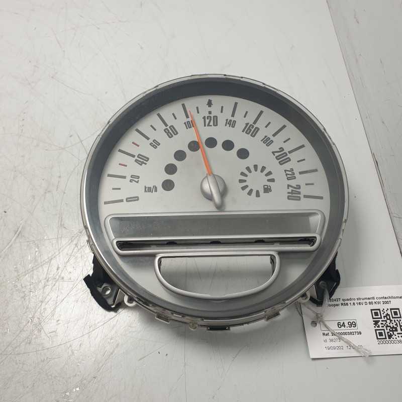 62109232427 quadro strumenti contachilometri Mini Cooper R56 1.6 16V D 80 KW 2007