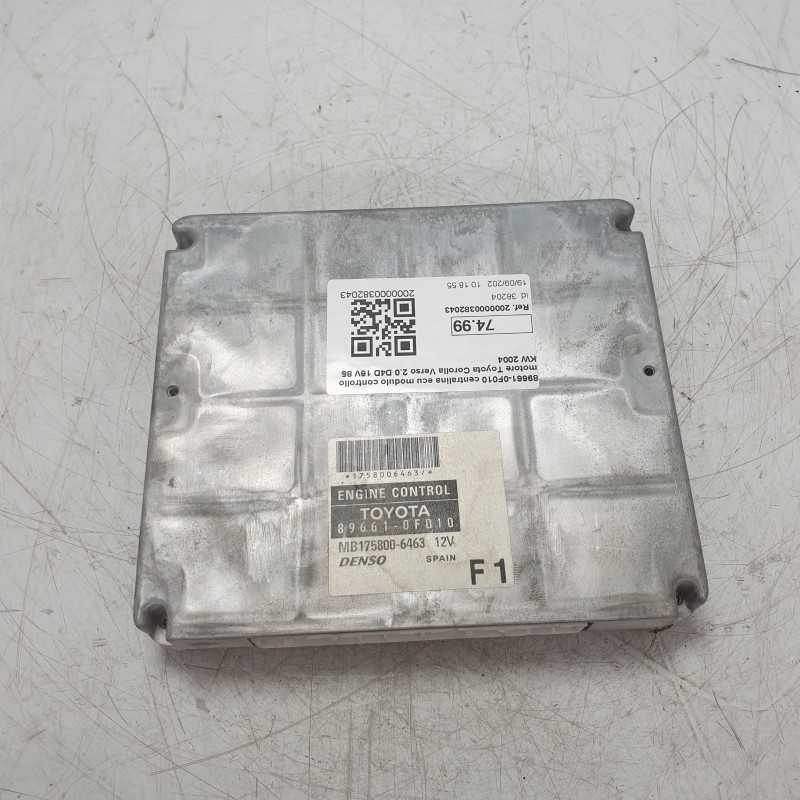89661-0F010 centralina ecu modulo controllo motore Toyota Corolla Verso 2.0 D4D 16V 85 KW 2004