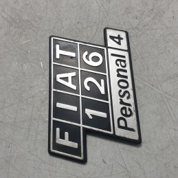 93300822 scritta logo Fiat 126 Personal 4 1972-00 in plastica un piedino rotto fondo magazzino