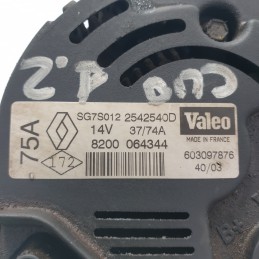 8200064344 Alternatore 14V 74A Renault Twingo Kangoo Clio II 1998-10