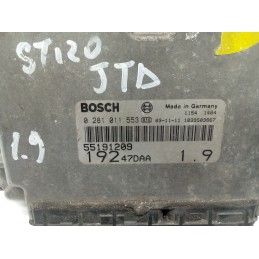 55191209 CENTRALINA MOTORE FIAT STILO 1.9 JTD BOSCH 0281011553 
