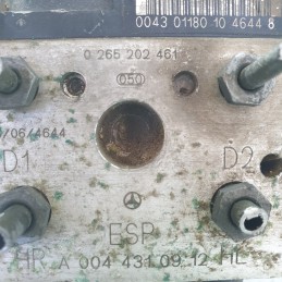 A0044310912 Centralina pompa abs freni Mercedes W168 Classe A 170 D 2001 Bosch CONNETTORE DA SOSTITUIRE