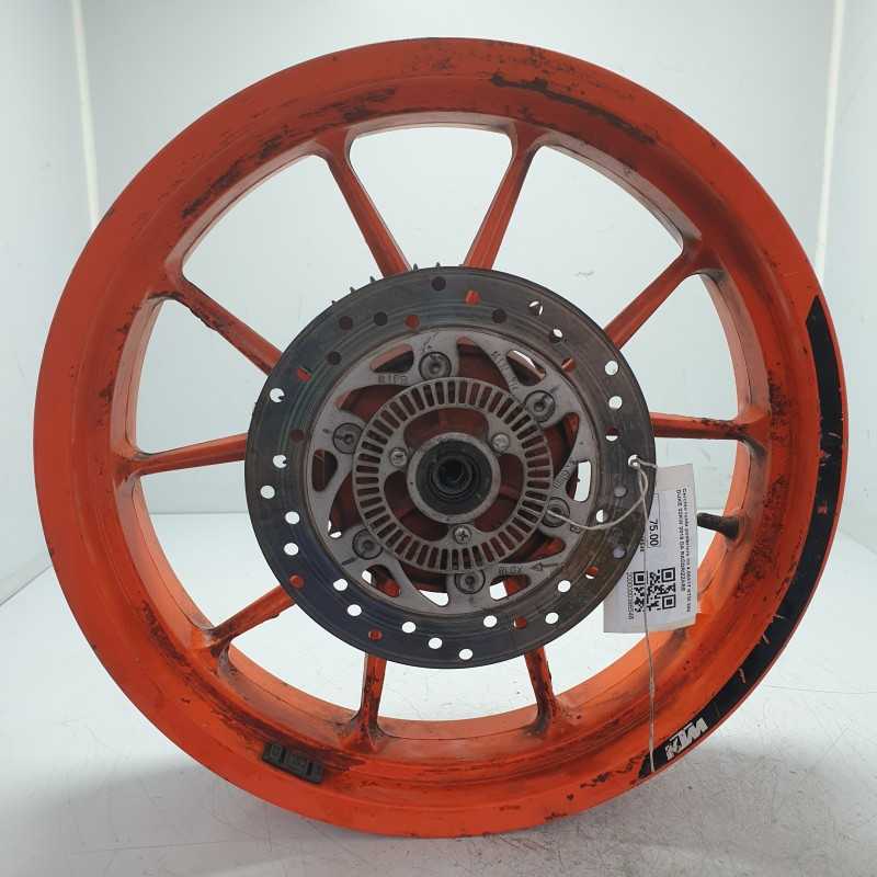 Cerchio ruota posteriore mt 4.00X17 KTM 390 DUKE 32KW 2019 DA RADDRIZZARE
