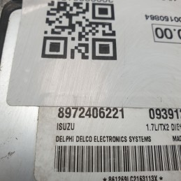 8972406221 Centralina ecu modulo motore  Opel Astra G 1.7 Dti Isuzu1998-04 09391269