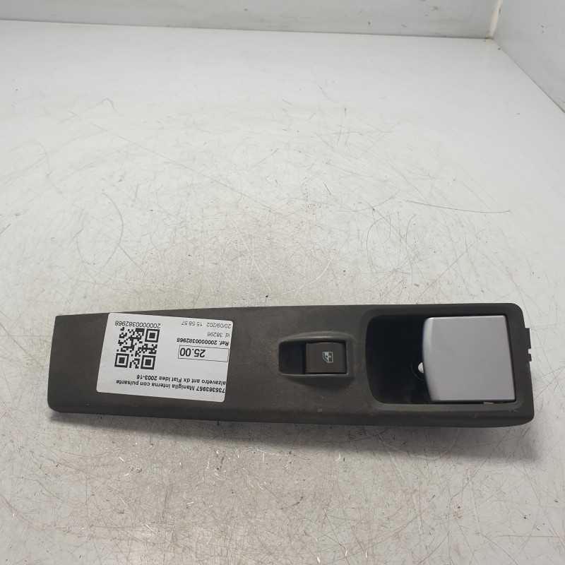 735363957 Maniglia interna con pulsante alzavetro ant dx Fiat Idea 2003-16