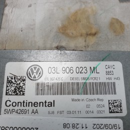 03L906023ML centralina ecu modulo controllo motore VW Golf VI MK6 Variant SW 1.6 TDI DPF 105 CV 2011