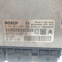  9656841180 CENTRALINA MOTORE CITROEN XSARA PICASSO 1.6 HDI 2004 BOSCH 0281011802