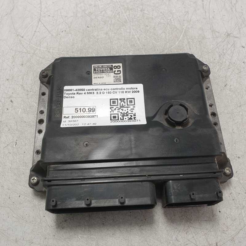 89661-42850 centralina ecu controllo motore Toyota Rav 4 MK3 2.2 D 150 CV 110 KW 2009 Denso