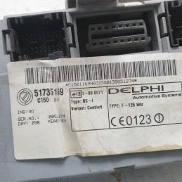 51735169 centralina ecu body computer Fiat Grande Punto 199 1.3 MJT 2005-13 Delphi