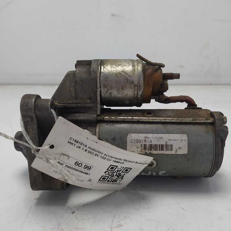 C199181A motorino avviamento Renault Scemic MK1 JA 1.9 DCI 8V 102 CV 1999-03