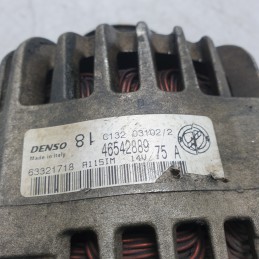 46542889 alternatore Lancia Y 840 1.2 44 KW 60 CV 2001 Denso 75 A