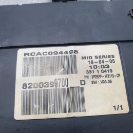 8200399700 quadro strumenti contachilometri Renault Megane MK2 BM0/1 1.9 DCI 88 KW 2002-09