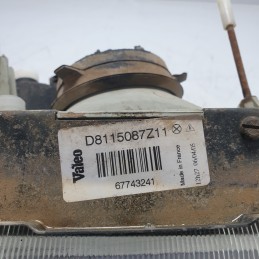 D8115087Z11 faro fanale proiettore Piaggio Porter 1.4 D 28 KW 1998 anteriore DX destro Valeo parabola arrugginita