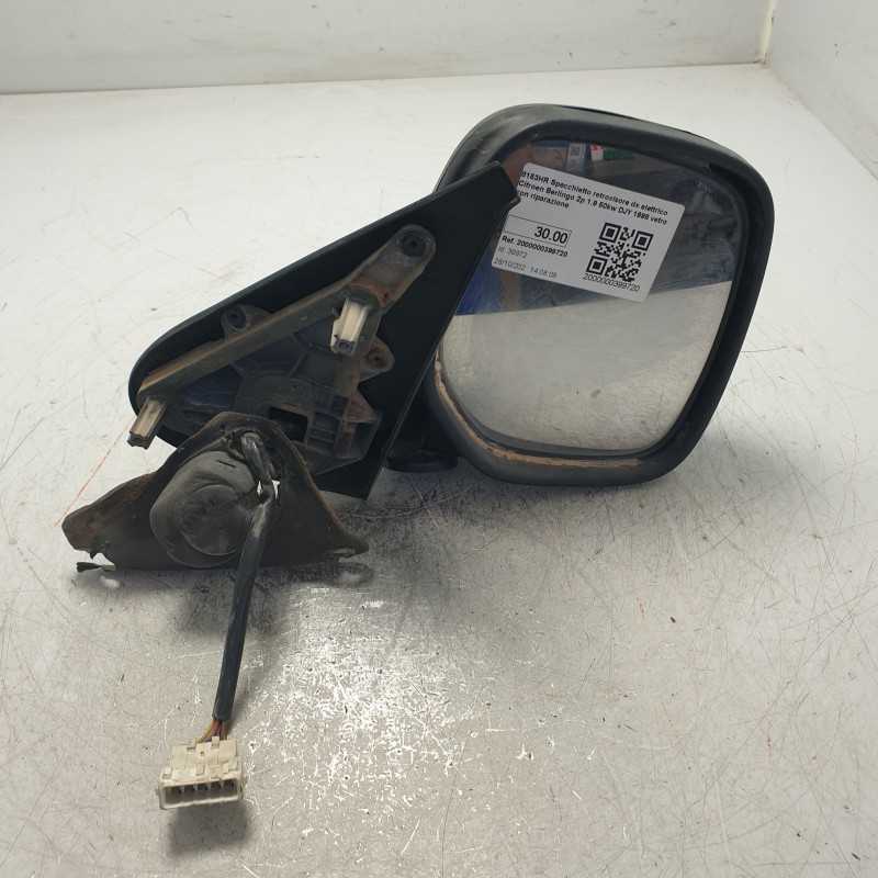 8153HR Specchietto retrovisore dx elettrico Citroen Berlingo 2p 1.9 50kw DJY 1998 vetro con riparazione
