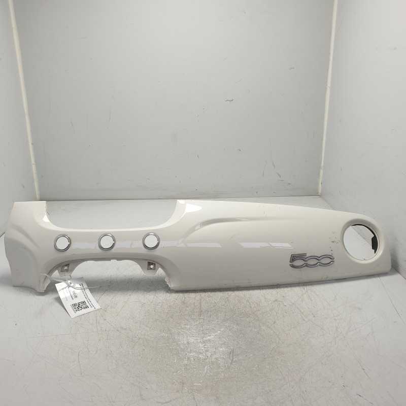 6000626726 modanatura pannello cruscotto Fiat 500 312 1.2 B 51 KW 2007-15 bianco lato DX