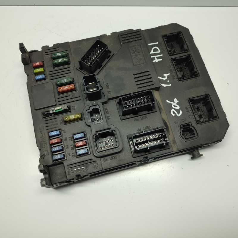 9652474780 CENTRALINA SCATOLA FUSIBILI BODY COMPUTER PEUGEOT 206 1.4 HDI SIEMENS BSI