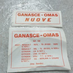 03013701162 3XPZ Ganasce freno posteriore Citroen LN LNA VISA tutti i tipi 1977-78 180 30x4.8x140 impianto Bendix
