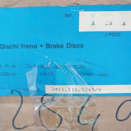 34111119248 coppia dischi freni anteriori BMW E21 E30 Serie 3 1975-89 Raid