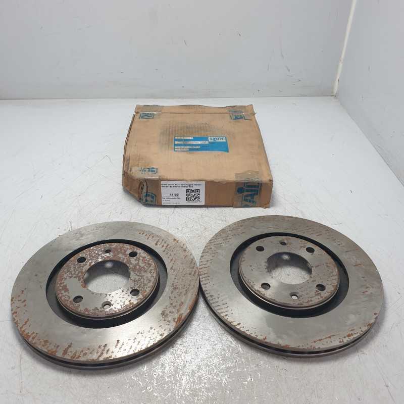 424697 coppia dischi freni Peugeot 405 MK1 15B 1987-92 anteriori ventilati Raid