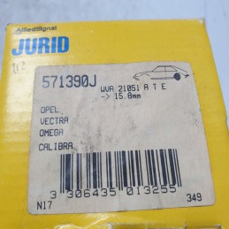 571390J WVA21051 Kit 4 pastiglie freno posteriori Opel Vectra Omega Calibra 1987-02