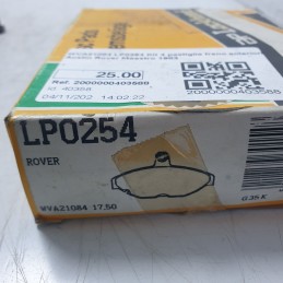 WVA21084 LP0254 Kit 4 pastiglie freno anteriori Austin Rover Maestro 1983