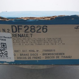 7700502515 coppia dischi freni anteriori Renault R5 GTL TL TS LE 122 1972-84 Graf DF2826