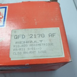 QFD2170AF Kit 4 pastiglie freno ant Renault R18 R20 R9 R11 1981 Clio RN RNT 1.2