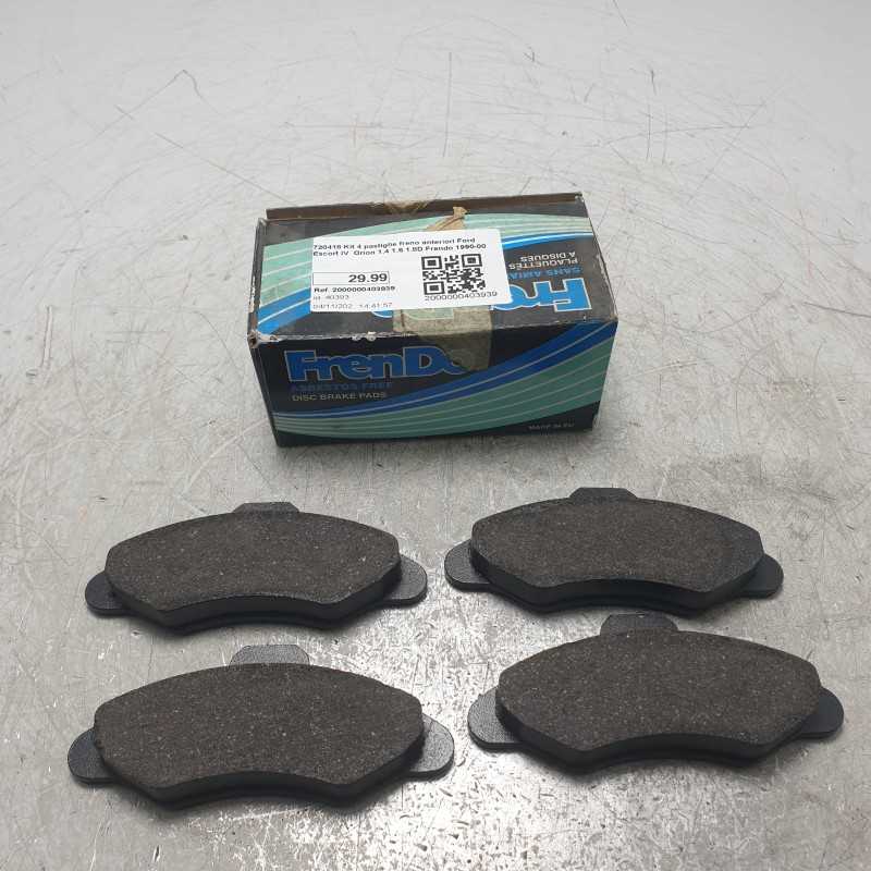 720418 Kit 4 pastiglie freno anteriori Ford Escort IV Orion 1.4 1.6 1.8D Frendo 1990-00