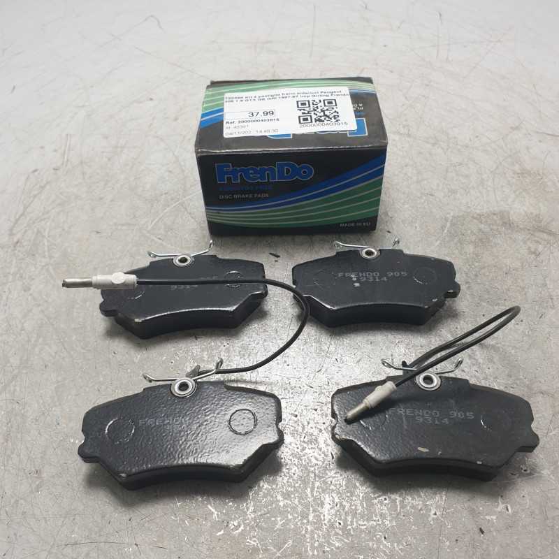 720398 Kit 4 pastiglie freno anteriori Peugeot 405 1.9 GTX GE GRI 1987-97 imp Girling Frendo
