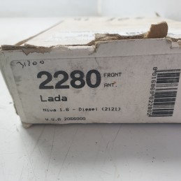 21213501090 2280 Kit 4 pastiglie freno anteriore Lada Niva 1.6 diesel 1987