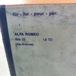 13046015272 Kit 4 pastiglie freno anteriori Alfa Romeo 33 MK2 907 1990-94 1.8 TD Atè 15,2 mm