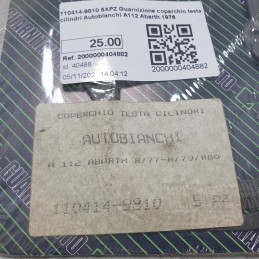 110414-9810 5XPZ Guarnizione coperchio testa cilindri Autobianchi A112 Abarth 1976