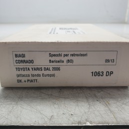 879080D210 vetro specchietto retrovisore esterno Toyota Yaris P9 2005-12 anteriore DX destro