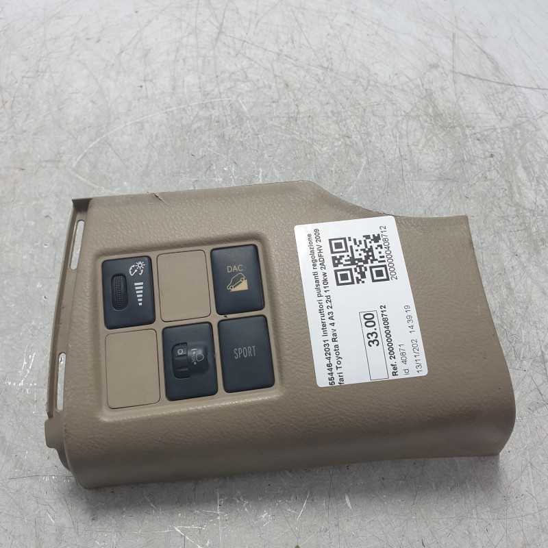 55446-42031 Interruttori pulsanti regolazione fari Toyota Rav 4 A3 2.2d 110kw 2ADFHV 2009
