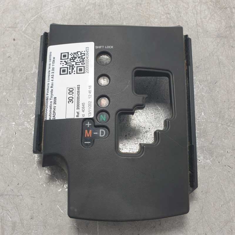 5880442030B0 Finitura console leva cambio automatico Toyota Rav 4 A3 2.2d 110kw 2ADFHV 2009