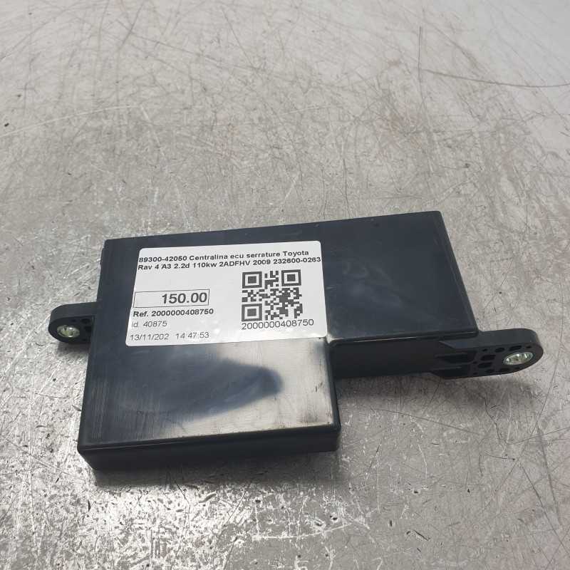 89300-42050 Centralina ecu serrature Toyota Rav 4 A3 2.2d 110kw 2ADFHV 2009 232600-0263