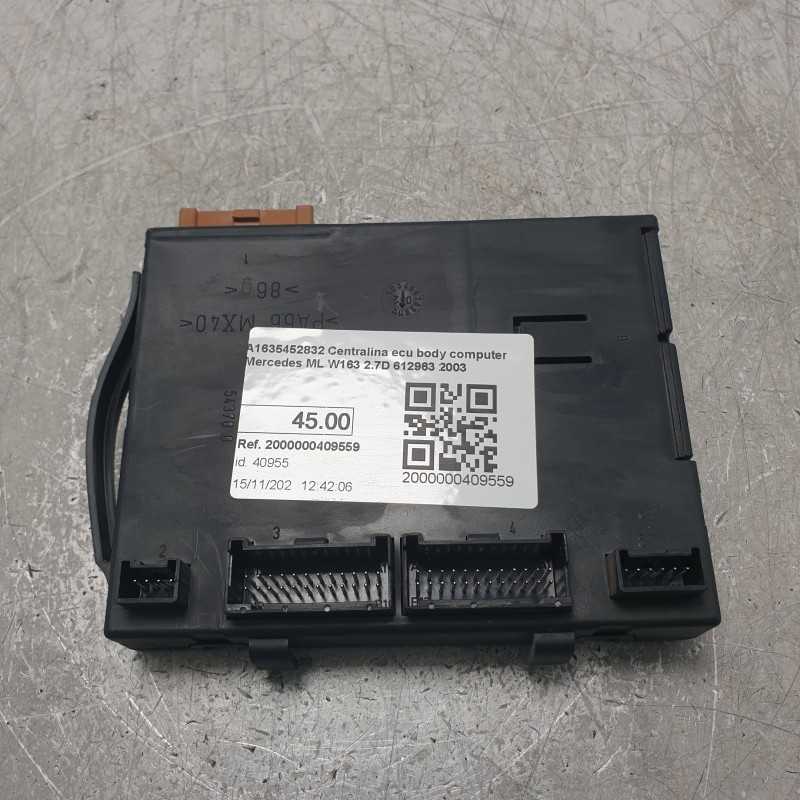 A1635452832 Centralina ecu body computer Mercedes ML W163 2.7D 612963 2003