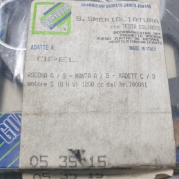 053515 Kit serie guarnizioni motore Opel Ascona A B Manta A Kadett C D 1.2 cod mot OHV 700001