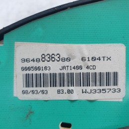 9648836380 Quadro strumenti contachilometri Peugeot 206 II 1.4 2003