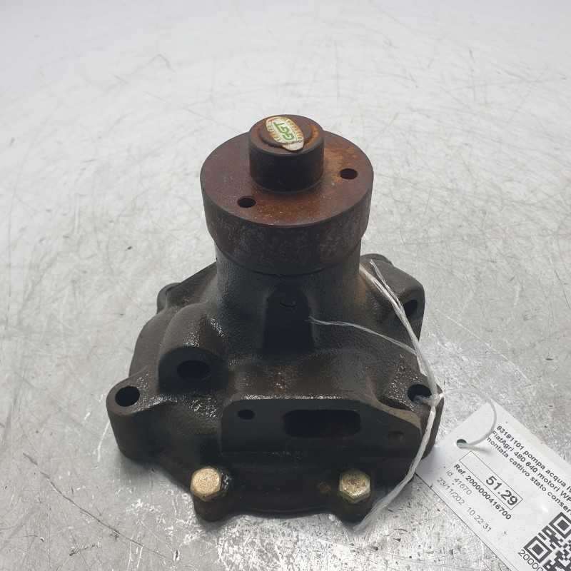 93191101 pompa acqua Iveco Fiat 662N2 50NC FiatAgri 480 640 motori WP-FO103 nuova mai montata cattivo stato conservazione
