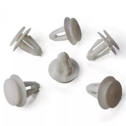 A0009908592 clips di fissaggio pannelli Mercedes W123 1976-85 10 pezzi bianco