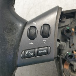 C2S39572LEG volante sterzo guida Jaguar X-Type X400 2.2 D 114 KW 2006 in pelle leggermente usurata