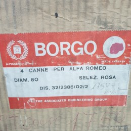 Set 4 canne per cilindri Alfa Romeo 1750 105 GTV Spider Alfetta Giulietta 116 Alfa 75 90 1.8 B diam 80 epoca Borgo