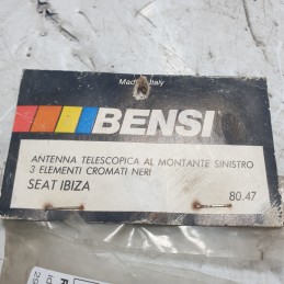 Antenna telescopica 3 elementi neri Seat Ibiza MK1 21A 1983-93 al montante SX