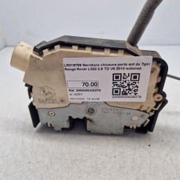 LR019759 Serratura chiusura porta ant dx 7pin Range Rover L322 3.6 TD V8 2010 automat.