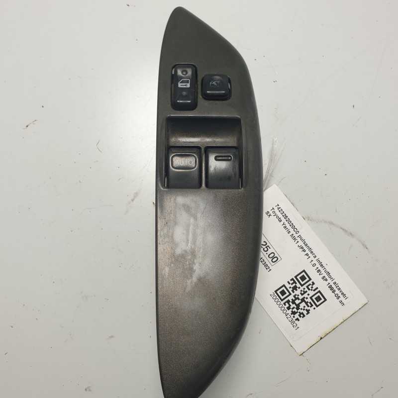 7423252020C0 pulsantiera interruttori alzavetri Toyota Yaris MK1 JPP P1 1.0 16V 5P 1999-05 ant SX