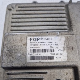 55194016 Centralina ecu motore Lancia Ypsilon 843 1.3mtj 188A9000 2003 MJD6JFY1