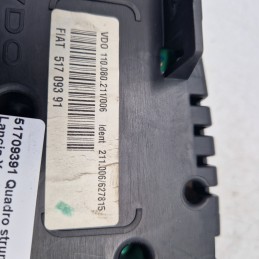 51709391 Quadro strumenti contachilometri Lancia Ypsilon 843 1.3mtj 188A9000 2003