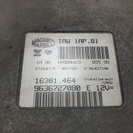 9636727080 Centralina ecu motore Peugeot 206 1.4 benz KFX 1999 IAW1AP.81