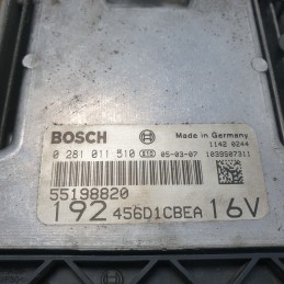 55198820 Centralina ecu motore Fiat Stilo SW 192 1.9 2005 0281011510 192456D1CBEA 16V